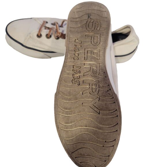 Sperry Top-Sider Crest Vibe Womens Canvas Sneakers Shoes White 6.5 - Picture 4 of 6